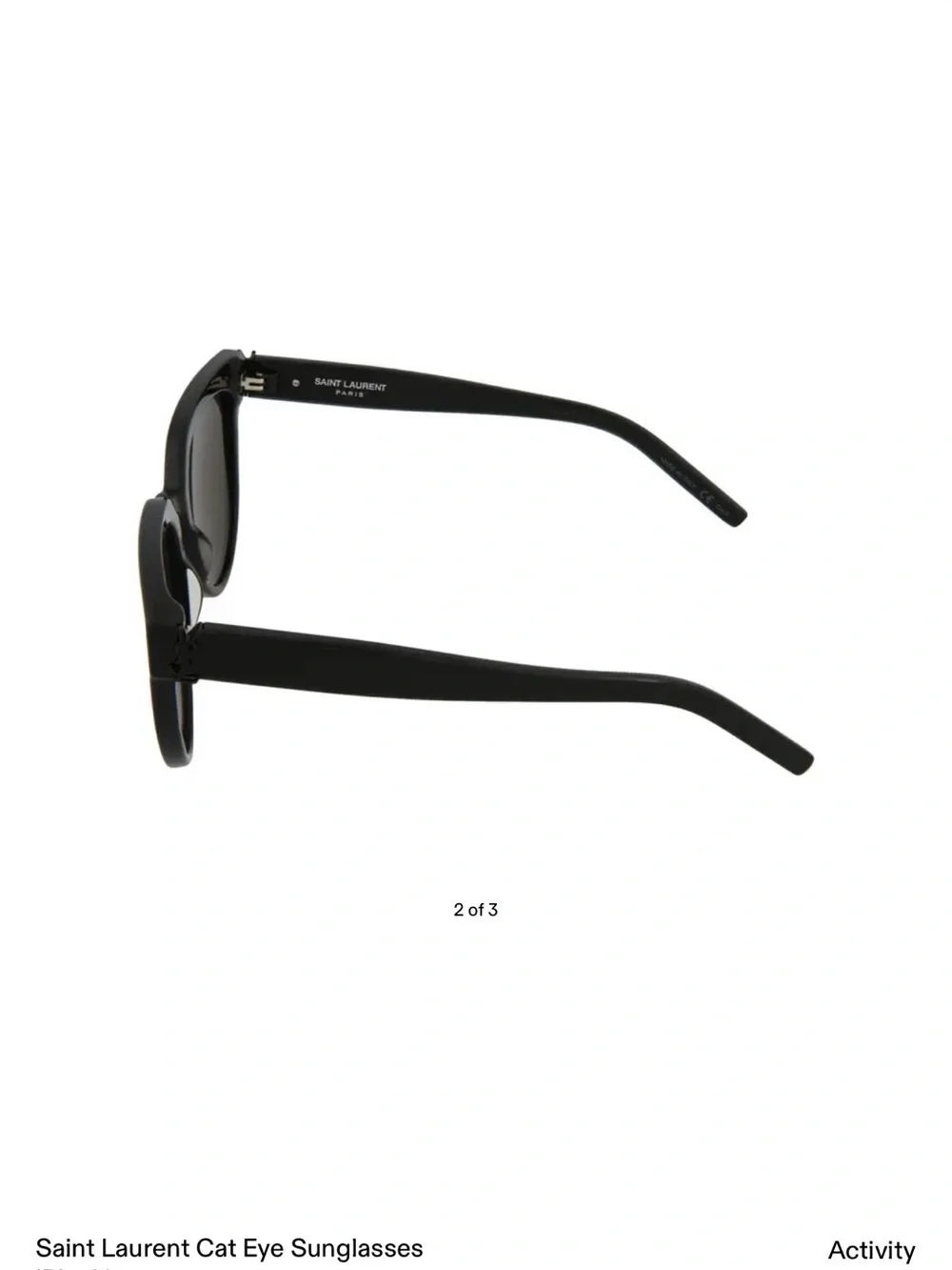 Saint Laurent Black Cat Eye Sunglasses 55mm  SL M28